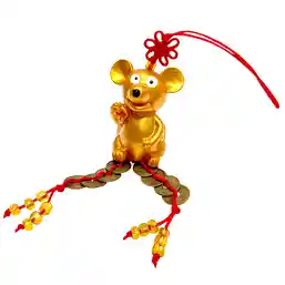 Amuleta Sobolan cu desaga banilor si 8 monede chinezesti sau ardei