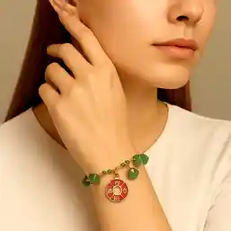 Brățară Boho Aventurin cu ideograma prosperității