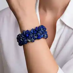 Set brățară Lapis Lazuli cu felicitare personalizata