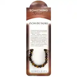 Set bratara piatra Ochi de tigru cu felicitare personalizata