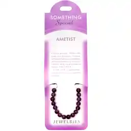 Set bratara Ametist cu felicitare personalizată