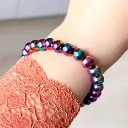 Brățară Obsidian curcubeu