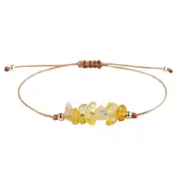 Brățară șnur citrin