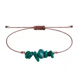 Brățară șnur malachit