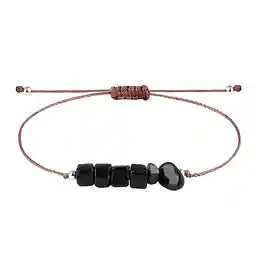 Brățară șnur obsidian