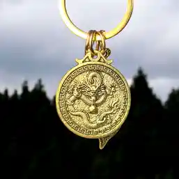 Breloc zodia Dragon cu Wu Lou