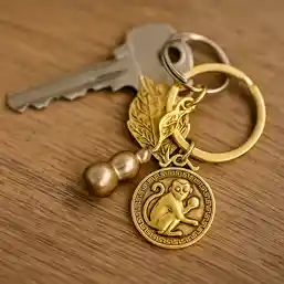 Breloc zodia Maimuță cu Wu Lou