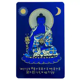 Card Buddha al medicinei albastru