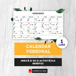 Calendar personal pe 1 luna