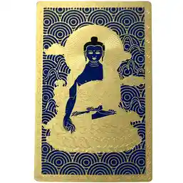 Card Buddha medicinei cu pasăre Garuda