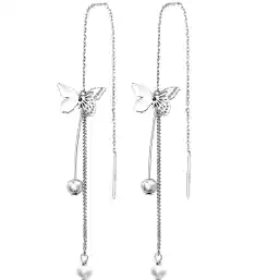 Cercei lungi argint 925 fluturi