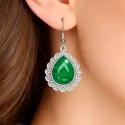 Cercei piatra Malachit