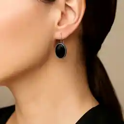 Cercei cu piatra semiprețioasă Onix