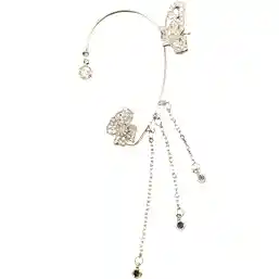 Cercei zirconiu fluture pe ureche