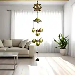 Clopoței de vânt din metal și lemn