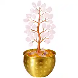 Copac Cuarț roz în vasul abundenței