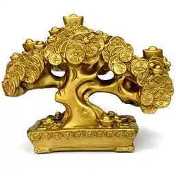 Copac feng shui cu bani și pepite