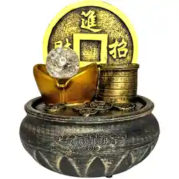 Fântână decorativă cu moneda chinezească