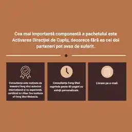 Consultanță Feng Shui pentru 2 persoane aflate în relație