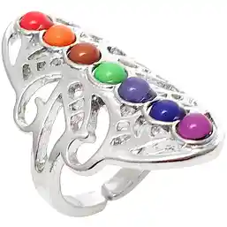 Inel lung pietre 7 chakre