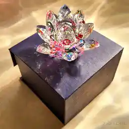 Lotus mixt din cristal de sticlă tip nufăr