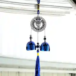 Clopotei de vant cu bufnita și ochiul magic norocos