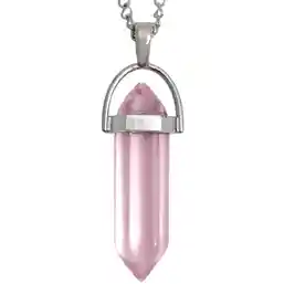 Pandantiv Cuarț Trandafiriu