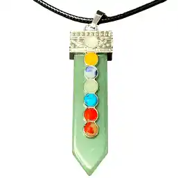 Pandantiv 7 chakre pe aventurin