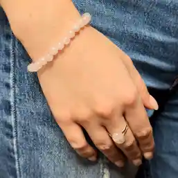 Set brățară și inel Cuarț Roz