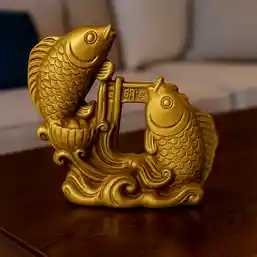 Statueta Doi Pesti Poarta Dragon