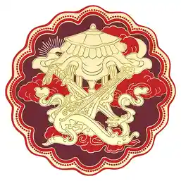 Sticker Amuleta cu Cele Patru Arme ale Regilor Cerești