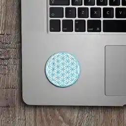 Sticker Floarea Vieții Albastru