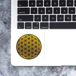 Sticker Floarea Vieții Auriu