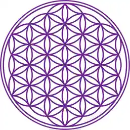 Sticker Floarea Vieții Mov