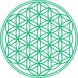 Sticker Floarea Vieții Verde