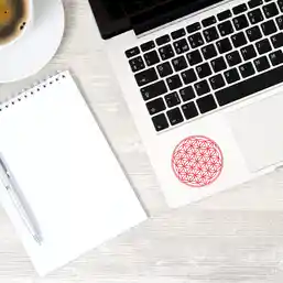 Sticker Floarea Vieții Roșu