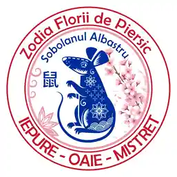 Sticker Șobolan Albastru