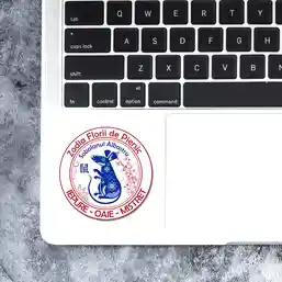 Sticker Șobolan Albastru