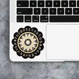 Sticker 28 Silabe Hum cu Lotus