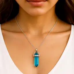 Imagine Pandantiv cuarț albastru