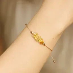Imagine Brățară șnur citrin