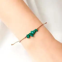 Imagine Brățară șnur malachit