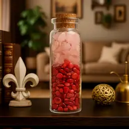 Imagine Pietre semipretioase Coral si Cuart Roz