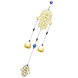 Imagine Clopoței de vânt cu Mana lui Fatima și Ochiul protector