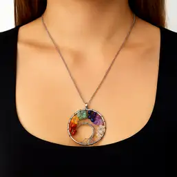 Imagine Colier Copacul Vieții 7 Chakre