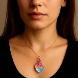 Imagine Colier cu pandantiv si lantisor