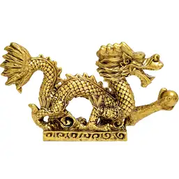 Imagine Dragon norocos feng shui cu perla nemuririi pentru bogatie