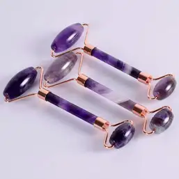 Imagine Rola dubla ametist pentru masaj facial si corporal