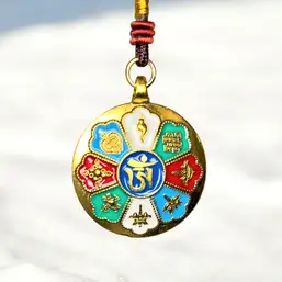 Imagine Amuleta tibetană 8 simboluri norocoase pentru multiplicarea norocului