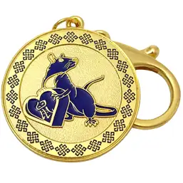 Imagine Breloc Sobolan albastru